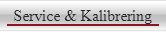 Service & Kalibrering